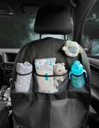 CARETERO Set 2in1 protectie bancheta si organizator scaun auto copii cu prindere universala Black