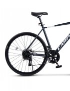 CARPAT Bicicleta Adv C28300RG GriAlb CursieraCyclocrossGravel roti 28 inch aluminiu 16 viteze echipare A3-LTW00 frane disc