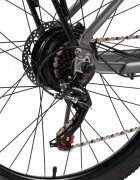 CARPAT Bicicleta Electrica E-Bike MTB Almighty C26518E GriNegru roti 26 inch inaltime utilizator 150-165 cm greutate suportata 120 kg viteza maxima25 kmh autonomie acumulator 60 km