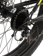 CARPAT Bicicleta Fat Bike Aventus C26217A NegruGriVerde roti 26 inch inaltime utilizator 150-195 cm greutate suportata 120 kg