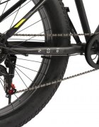 CARPAT Bicicleta Fat Bike Aventus C26217A NegruGriVerde roti 26 inch inaltime utilizator 150-195 cm greutate suportata 120 kg