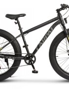 CARPAT Bicicleta Fat Bike Aventus C26217A NegruGriVerde roti 26 inch inaltime utilizator 150-195 cm greutate suportata 120 kg