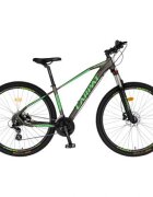 CARPAT Bicicleta Hidraulica MTB-HT Wrangler C2959AH GriVerde schimbator Shimano 24 viteze cadru aluminiu 29 inch furca cu suspensie pe arcechipata cu cric anvelope Hakuba greutate maxima utilizator 120 Kg