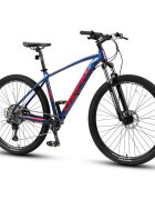 CARPAT Bicicleta Mountain Bike PRO C29212H Limited edition 29 inch cadru aluminiu culoare albastrurosu sistem franare pe disc inaltime maxima utilizator 170-195 cm greutate maxima utilizator 120 Kg suspensie pe arc