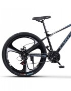 CARPAT Bicicleta MTB Evolution C26313M NegruGriAlb 26 inch cadru din aluminiu frana mecanica pe disc suspensie pe arc