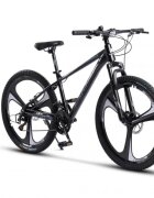 CARPAT Bicicleta MTB Evolution C26313M NegruGriAlb 26 inch cadru din aluminiu frana mecanica pe disc suspensie pe arc