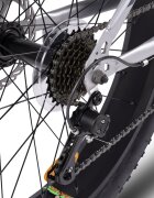 CARPAT Bicicleta MTB-Fat Bike Aventus C26217A 26 Inch griportocaliunegru inaltime maxima utilizator 150-195 cm pana la 120 kg Sistem de franare mecanic pe disc Anvelope Compass suspensie pe arc