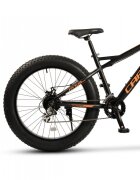 CARPAT Bicicleta MTB-Fat Bike Bigone C26278H schimbator spate Shimano Altus 16 viteze roti 26 inch frane Mecanice Disc NegruPortocaliu