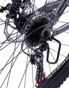 CARPAT Bicicleta MTB Full-Suspension E- E2660A GriNegruVerde roti 26 inch 150-165 cm inch greutate suportata 100 kg