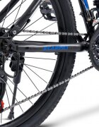 CARPAT Bicicleta MTB Full-Suspension E- E2660A NegruGriAlbastru 26 inch 150-165 cm inch greutate suportata 100 kg