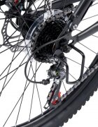 CARPAT Bicicleta MTB Full-Suspension E- E2660A NegruGriAlbastru 26 inch 150-165 cm inch greutate suportata 100 kg