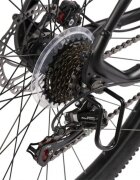 CARPAT Bicicleta MTB-HT Ian 2.9 C2959G NegruAlbAlbastru roti 29 inch 21 viteze inaltime utilizator 170-195 cm greutate suportata 120 kg
