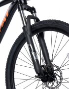 CARPAT Bicicleta MTB Invictus C27357C NegruPortocaliu roti 27.5 inch inaltime utilizator 160-175 cm greutate suportata 120 kg