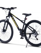CARPAT Bicicleta MTB Ride C29303H NegruGalben roti 29 inch echipare Shimano manete secventiale frane hidraulice cabluri integrate 21 viteze