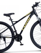 CARPAT Bicicleta MTB Ride C29303H NegruGalben roti 29 inch echipare Shimano manete secventiale frane hidraulice cabluri integrate 21 viteze
