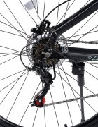 CARPAT Bicicleta MTB Ride C29303H NegruTurcoaz roti 29 inch echipare Shimano manete secventiale frane hidraulice cabluri integrate 21 viteze