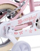 CARPAT Bicicleta pentru copii 2-4 ani C12178A Roz 12 inch cu roti ajutatoare si cosulet