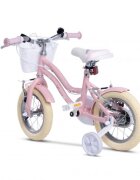 CARPAT Bicicleta pentru copii 2-4 ani C12178A Roz 12 inch cu roti ajutatoare si cosulet