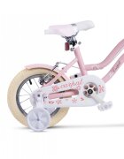 CARPAT Bicicleta pentru copii 2-4 ani C12178A Roz 12 inch cu roti ajutatoare si cosulet