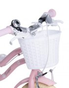 CARPAT Bicicleta pentru copii 2-4 ani C12178A Roz 12 inch cu roti ajutatoare si cosulet