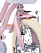 CARPAT Bicicleta pentru copii 2-4 ani C12178A Roz 12 inch cu roti ajutatoare si cosulet