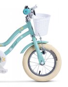 CARPAT Bicicleta pentru copii 2-4 ani C12178A Turcoaz 12 inch cu roti ajutatoare si cosulet