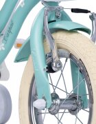 CARPAT Bicicleta pentru copii 2-4 ani C12178A Turcoaz 12 inch cu roti ajutatoare si cosulet