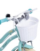 CARPAT Bicicleta pentru copii 2-4 ani C12178A Turcoaz 12 inch cu roti ajutatoare si cosulet