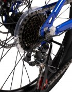 CARPAT Bicicleta pentru copii 7-10 ani Polestar C20261A AlbastruGalben 21 viteze frane pe disc roti 20 inch cabluri integrate