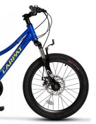 CARPAT Bicicleta pentru copii 7-10 ani Polestar C20261A AlbastruGalben 21 viteze frane pe disc roti 20 inch cabluri integrate