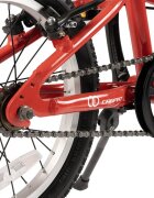 CARPAT Bicicleta pentru copii C16208C RosuAlb 4-6 ani Roti 16 inch Cric Frane V-Brake