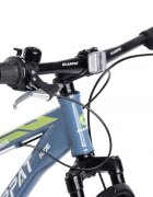 CARPAT Bicicleta pentru copii E Ride S24109C AlbastruVerde 24 inch echipare Shimano anvelope late furca cu suspensie frane disc 7 viteze
