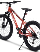 CARPAT Bicicleta pentru copii E Ride S24109C Portocaliu 24 inch echipare Shimano anvelope late furca cu suspensie frane disc 7 viteze
