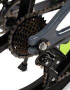 CARPAT Bicicleta pentru copii Mountain Bike GriVerde 20 inch schimbator spate Gilong 7 viteze schimbator fata rotativ frana disc fataspate cadru aluminiu furca supensie roti 3 spite magneziu