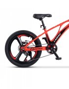 CARPAT Bicicleta pentru copii MTB C20343A RosuNegru roti 20 inch cadru magneziu frane disc 7 viteze