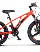 CARPAT Bicicleta pentru copii MTB C20343A RosuNegru roti 20 inch cadru magneziu frane disc 7 viteze