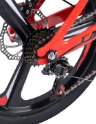 CARPAT Bicicleta pentru copii MTB C20343A RosuNegru roti 20 inch cadru magneziu frane disc 7 viteze