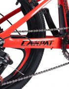 CARPAT Bicicleta pentru copii MTB C20343A RosuNegru roti 20 inch cadru magneziu frane disc 7 viteze
