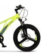 CARPAT Bicicleta pentru copii MTB C20343A VerdeGri roti 20 inch cadru aluminiu frane disc 7 viteze