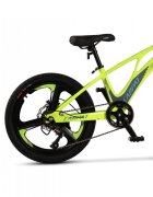 CARPAT Bicicleta pentru copii MTB C20343A VerdeGri roti 20 inch cadru aluminiu frane disc 7 viteze