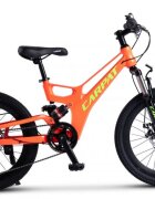 CARPAT Bicicleta pentru copii MTB-FS C20344A PortocaliuVerde roti 20 inaltime utilizator 120-155 cm greutate suportata 80 kg