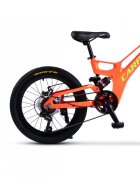 CARPAT Bicicleta pentru copii MTB-FS C20344A PortocaliuVerde roti 20 inaltime utilizator 120-155 cm greutate suportata 80 kg