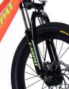 CARPAT Bicicleta pentru copii MTB-FS C20344A PortocaliuVerde roti 20 inaltime utilizator 120-155 cm greutate suportata 80 kg