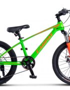 CARPAT Bicicleta pentru copii MTB Hiro C20342A VerdePortocaliu roti 20 inch inaltime utilizator 120-155 cm greutate suportata 80 kg