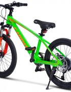CARPAT Bicicleta pentru copii MTB Hiro C20342A VerdePortocaliu roti 20 inch inaltime utilizator 120-155 cm greutate suportata 80 kg