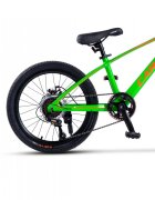 CARPAT Bicicleta pentru copii MTB Hiro C20342A VerdePortocaliu roti 20 inch inaltime utilizator 120-155 cm greutate suportata 80 kg