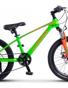 CARPAT Bicicleta pentru copii MTB Hiro C20342A VerdePortocaliu roti 20 inch inaltime utilizator 120-155 cm greutate suportata 80 kg
