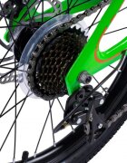 CARPAT Bicicleta pentru copii MTB Hiro C20342A VerdePortocaliu roti 20 inch inaltime utilizator 120-155 cm greutate suportata 80 kg