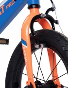 CARPAT Bicicleta pentru copii PRO C14122B AlbastruPortocaliu roti 14 inch inaltime utilizator 75-100 cm greutate suportata 50 kg