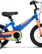 CARPAT Bicicleta pentru copii PRO C14122B AlbastruPortocaliu roti 14 inch inaltime utilizator 75-100 cm greutate suportata 50 kg